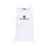 Balenciaga Ribbed Viscose Blend Tank Top