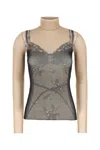 Balenciaga Trompe L Il Lingerie Top In Multi