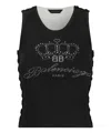 Balenciaga Rhinestone Embellished Top