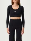 Balenciaga Activewear Top In Matt Nylon Blend In Black