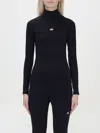 Balenciaga Activewear Logo High-neck Top In Black