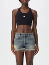 Balenciaga Sporty Reflective Logo Top Tops Black In Schwarz