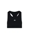 Balenciaga Sporty Reflective Logo Top Tops Black In Black