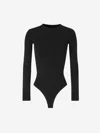 Balenciaga Women Black Jersey Seamless Body In Black