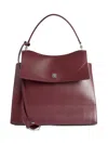 Balenciaga Dark Burgundy Calf Leather Bags In Red