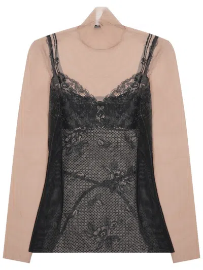 Balenciaga Top "lingerie" In Black