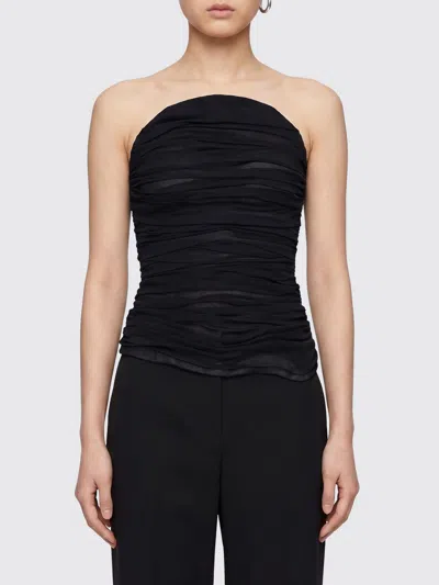 Balenciaga Fitted Bustier Top In Black