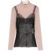 Balenciaga Trompe L Il Lingerie Top In Multi