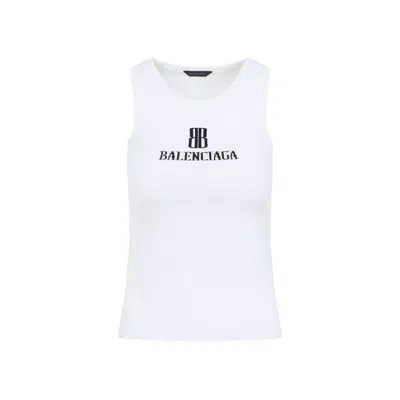 BALENCIAGA TOPS WHITE
