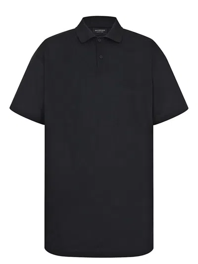Balenciaga Intertwined Polo Shirt In Black