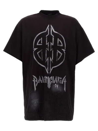 BALENCIAGA BALENCIAGA 'METAL BB STENCIL' T-SHIRT