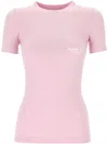 Balenciaga Printed Cotton Jersey T-shirt In Pink