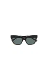 Balenciaga Womens Black Bb0132s Cat-eye Frame Acetate Sunglasses In Black