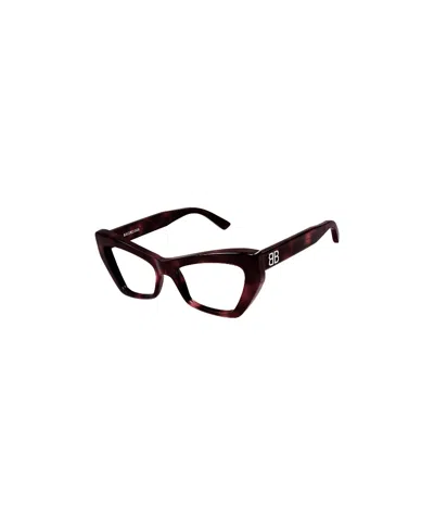 Balenciaga Tortoiseshell-detailed Butterfly-frame Glasses In Black