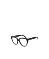 Balenciaga Tortoiseshell-effect Cat Eye Glasses In Black