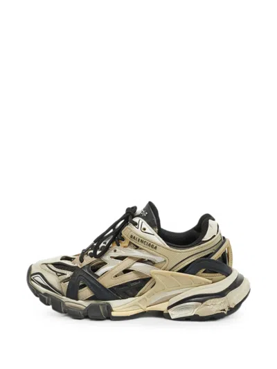 Pre-owned Balenciaga Track 2 Low-top Sneakers In Neutral