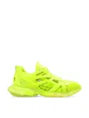 Balenciaga Track 2.0 Clear Sole Logo Sneakers In Green