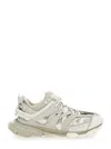 Balenciaga Two Tone Synthetic Leather And Fabric Sneakers In Cream