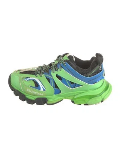 Pre-owned Balenciaga Track Chunky Sneakers In Black/blue/green