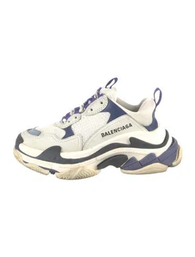 Pre-owned Balenciaga Track Chunky Sneakers In Blue/grey