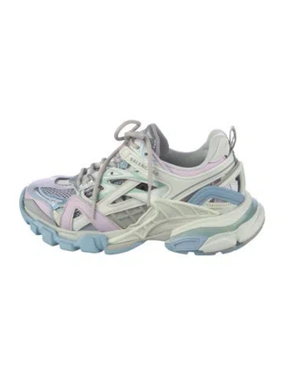 Pre-owned Balenciaga Track Chunky Sneakers In Blue/white