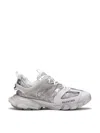 Balenciaga Track Clear Sole Logo Sneakers In Gray