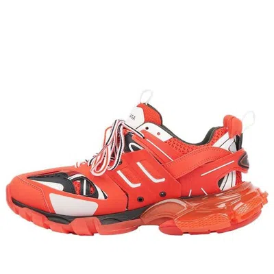 Balenciaga Track Clear Sole Low-top Sneakers Red