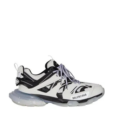 Balenciaga Track Clear-sole Sneakers In White