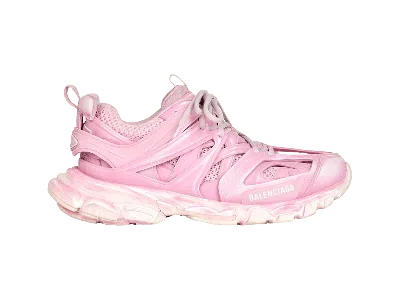 Pre-owned Balenciaga Track Faded (women's) Sneakers In Pink/white