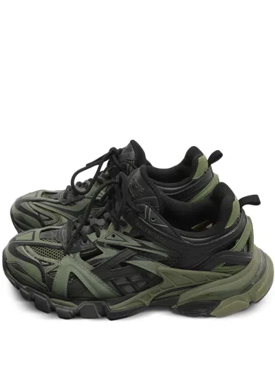 Pre-owned Balenciaga Track Sneakers In Green