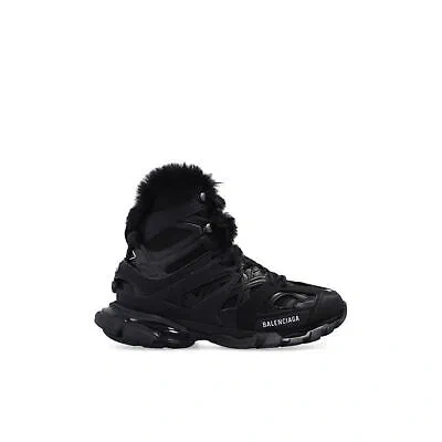 Pre-owned Balenciaga Track Hike Boots In Black