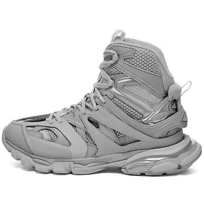 Pre-owned Balenciaga Track Hike Boots In Gray