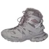 Balenciaga Track Hikers 'faux Fur Grey' In Gray