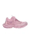 Balenciaga Track 3.0 Mesh And Rubber Sneakers In Pink