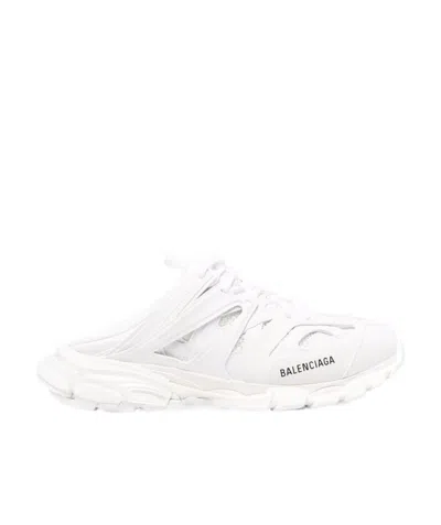 Balenciaga Track Lace-up Mule Sneakers In White