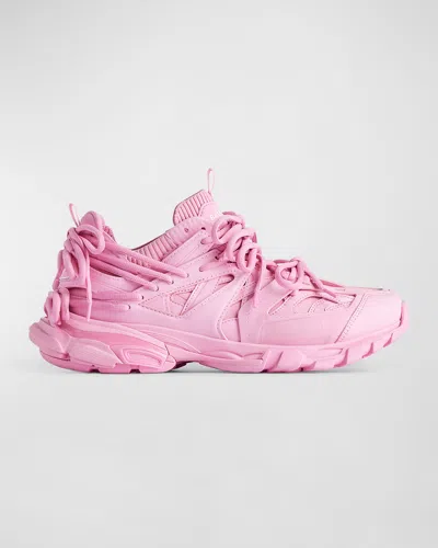 Balenciaga Track Laces Runner Sneakers In Pink