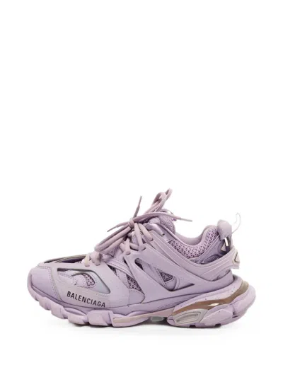 Pre-owned Balenciaga Track Lace-up Sneakers In Purple