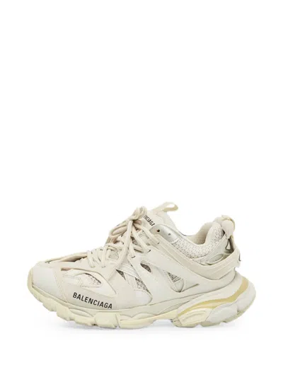 Pre-owned Balenciaga Track Lace-up Sneakers In White