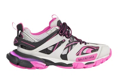 Pre-owned Balenciaga Track Led (women's) Sneakers In Grey/pink/black