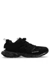 Balenciaga Black Mesh And Rubber Circuit Sneakers In Black