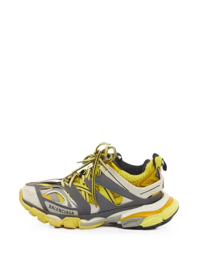 Pre-owned Balenciaga Track Mesh Sneakers In Yellow