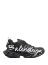 Balenciaga Track Model Sneaker Sneakers Black In Black