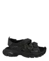 Balenciaga Track Monocolor Sandals In Black