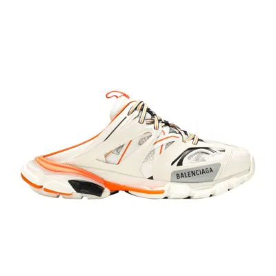 Pre-owned Balenciaga Track Mule 'white Orange' | Men's Size 39