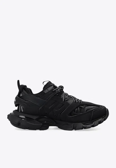 BALENCIAGA TRACK NYLON AND MESH LOW-TOP SNEAKERS