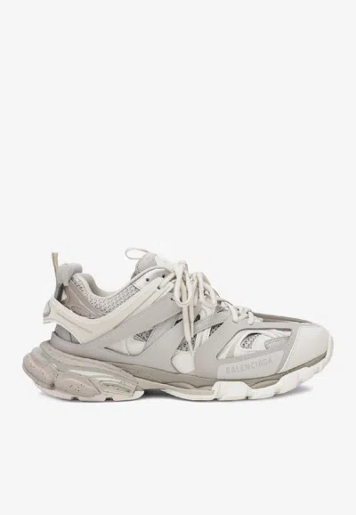 Balenciaga Track Nylon And Mesh Running Sneakers In Animal Print