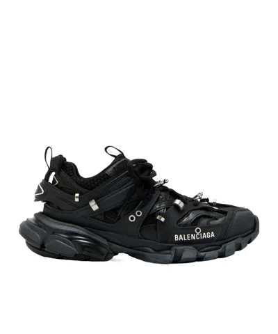 Balenciaga Track Piercing Sneakers In Black