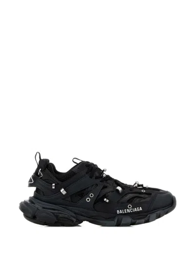 Balenciaga Track Piercing Rubber And Fabric Sneaker In Animal Print
