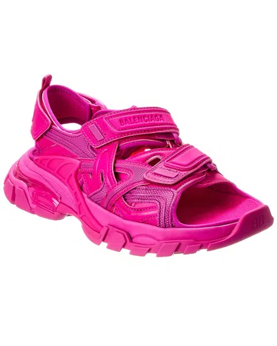 Balenciaga Track Rubber Sandal In Purple