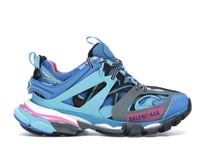 Pre-owned Balenciaga Track Runners (women's) Sneakers In Blue/pink/white